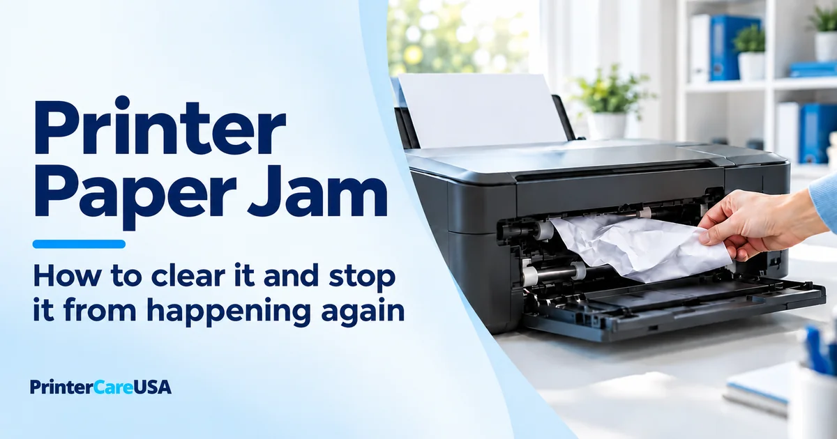 Printer Paper Jam: How to Clear It